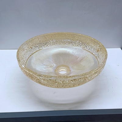 耐久性 の 机 上 の 浴室 洗面 槽 と 豊かな 金色 の 洗面 盆