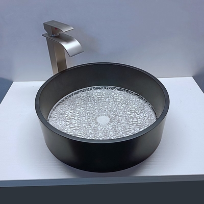 円形ガラス盆水槽 CUPC認定 400*400*120mm