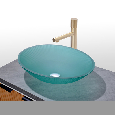 500*360*155mm 45mmの排水孔の冷却ガラスシンク